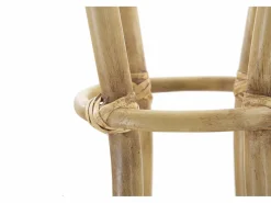 Perchero de pie en ratán con paragüero 49x175 cm Panama Marru00f3n New