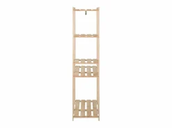 Perchero de ropa de madera maciza de pino 110x38x170 cm ES202651 Marru00f3n Outlet