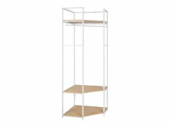 Perchero esquinero de madera y metal JUNE 70x200cm Blanco Clearance