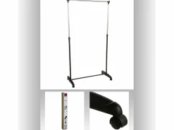 Perchero extensible 5 con ruedas 110-160x80x43 cm^Five Outlet