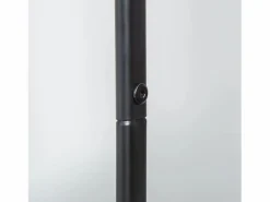 Perchero móvil con barra y estantes, acero , ruedas bloqueables (56,5x31,5x152,5cm) Negro Outlet