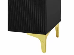 Perchero con banco para zapatos - Puertas onduladas, ganchos dorados y estantes ajustables - Muebles modernos para recibidor^OKWISH New