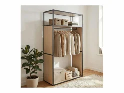 Perchero reversible de madera y metal OSLO Gris