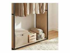 Perchero reversible de madera y metal OSLO Gris