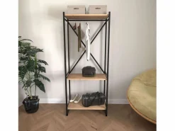 Perchero Rus Roble Safir y 160cm Negro Best