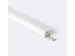 Ledkia Perfil Neón SFLEX 20x16 Superficie/Empotrable Curva Vertical para Tira LED IP20 hasta 12 mm 20 m Blanco New