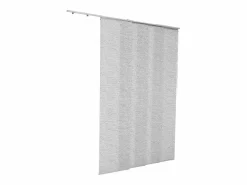 Persiana de Paneles SucceBuy con Riel Extensible, 116-218 cm de Ancho, Panel Japonés Vertical Ajustable hasta 243 cm de Altura, Gris Outlet