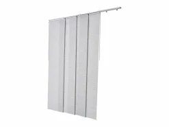 Persiana de Paneles SucceBuy con Riel Extensible, 116-218 cm de Ancho, Panel Japonés Vertical Ajustable hasta 243 cm de Altura, Gris Outlet