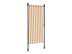 Persiana enrollable exterior tela acero y blanco ES505511 Naranja Clearance