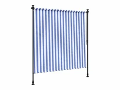 Persiana enrollable exterior tela acero blanco 200x270 cm ES168781 Azul Sale