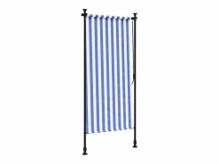 Persiana enrollable exterior tela acero blanco 100x270 cm ES148128^ Clearance