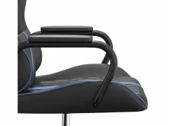 Clicnbuy Silla Gaming|piezas Silla gaming con masaje cuero sintético y negro
