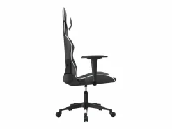 Clicnbuy piezas Silla gaming cuero sintético y blanco Negro