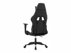 Clicnbuy piezas Silla gaming cuero sintético y blanco Negro
