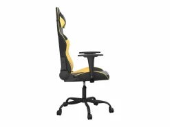 Clicnbuy Silla Gaming|piezas Silla gaming de masaje cuero sintético negro y