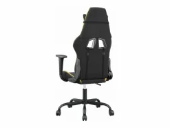 Clicnbuy Silla Gaming|piezas Silla gaming de masaje cuero sintético negro y