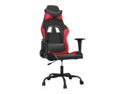 piezas Silla gaming de masaje cuero sintético negro y^Clicnbuy Best