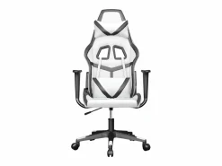 piezas Silla gaming de masaje cuero sintético blanco y^Clicnbuy Outlet