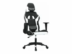 piezas Silla gaming de masaje cuero sintético negro y^Clicnbuy Clearance