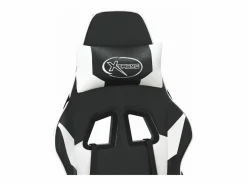 piezas Silla gaming de masaje cuero sintético negro y^Clicnbuy Clearance