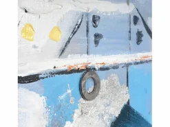 MCW Pintura al óleo barcos pintados a mano Multicolor Discount