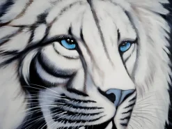 Pintura al óleo León blanco pintado a mano^MCW Sale