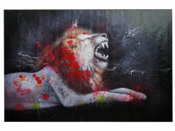 MCW Cuadro|Pintura al óleo León -H25, 100x150cm