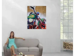 MCW Cuadro|Pintura al óleo moto pintada a mano