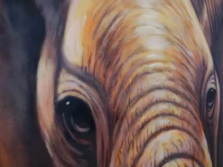 MCW Pintura al óleo primer plano elefante pintado a mano Multicolor Outlet