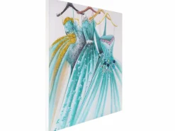 MCW Cuadro|Pintura al óleo Vestidos verdes pintados a mano