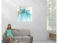 MCW Cuadro|Pintura al óleo Vestidos verdes pintados a mano