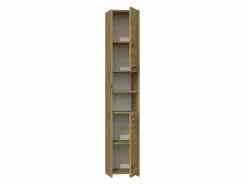 TOPESHOP Columna De Baño|PISA - Mueble de baño - 170x30x30 cm - Mueble de baño para inodoro - Mueble columna - Imitación madera