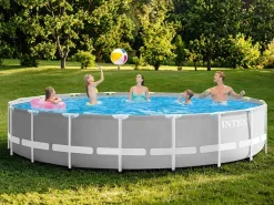 Intex Piscina de jardín 549x122 cm con bomba y accesorios Gris Sale