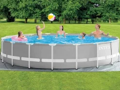 Intex Piscina de jardín 549x122 cm con bomba y accesorios Gris Sale