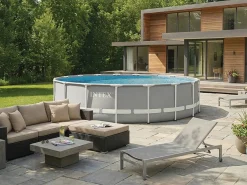 Intex Piscina de jardín 549x122 cm con bomba y accesorios Gris Sale