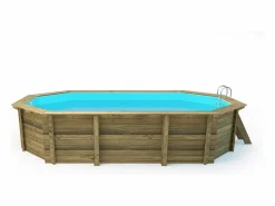 Piscina de madera "Palma" - 7.57 x 4.07 x 1.31 m^Habitat et jardin Sale