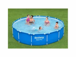 Bestway Piscina Desmontable Tubular Steel Pro 396x84 cm con Depuradora Cartucho 2.006 L/H Azul Clearance