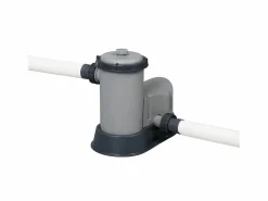 Bestway Piscina Tubular|Piscina Desmontable Tubular Steel Pro Max Diseño Piedra Ø549x122 cm Depuradora Cartucho 5.678 L/H Cobertor y Escalera