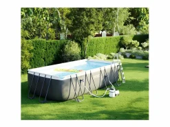Intex Piscina Desmontable|Piscina elevada rectangular 549x274x132 cm con bomba y accesorios
