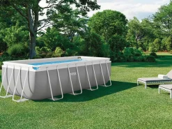 Piscina elevada rectangular 400x200x122 cm con bomba y escalera^Intex Best