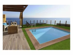 Piscina rectangular de madera "Caimanes 140" - 4,10 x 3,00 x 1,39 m^Habitat et jardin Discount