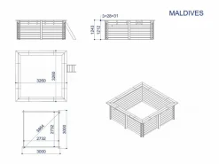 Habitat et jardin Piscina De Madera|Piscina rectangular de madera 