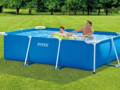 Intex Piscina rectangular Small Frame familiar 28271 2282L 65x260x160 cm Azul Best