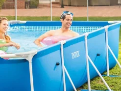 Piscina rectangular Small Frame 28273 familiar 7127L 450x220 cm^Intex Sale