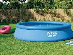 Intex Piscina Desmontable|Piscina redonda hinchable Easy Set 7290L con depuradora Ø396x84 cm
