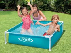 Intex Piscina Tubular|Piscina tubular cuadrada 1,22 x 1,22 x 0,30 m -
