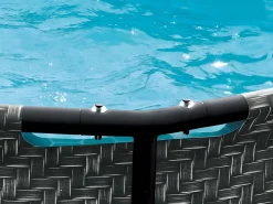 Piscina tubular ovalada gris oscuro con filtro de cartucho - D424 x Alt. 100 - SALAMANQUE^Vente-unique Outlet