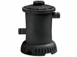 Piscina tubular ovalada gris oscuro con filtro de cartucho - D424 x Alt. 100 - SALAMANQUE^Vente-unique Outlet