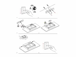 Aplique Para Pared|Pla Nera - Aplique de pared LED de 35 W con interruptor CCT, 2700 K/3200 K/4000 K, aluminio, luz de pared ascendente - Beneito & Faure
