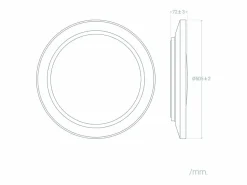 Plafón LED 24W Circular Metal Karry Ø500 mm CCT Seleccionable 2200K - 3000K - 4000K CCT^Ledkia Sale